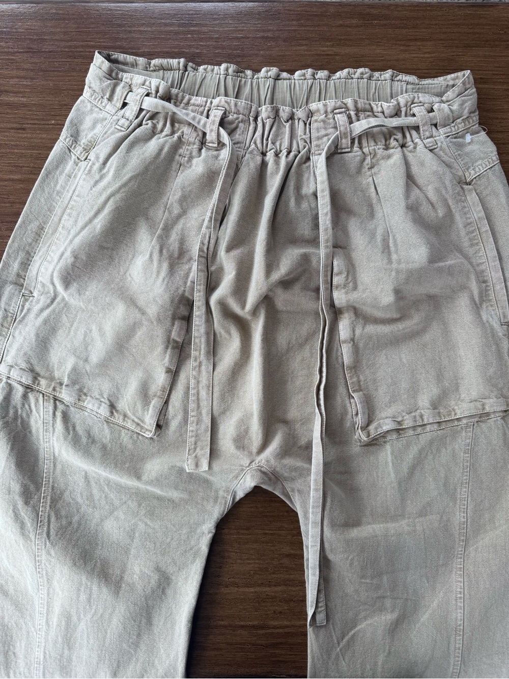 Free People Olive Wide-Leg Cargo Pants - Picture 7 of 7